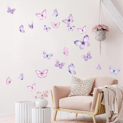 ButterfliesSticker™ - Violet - Maman décore