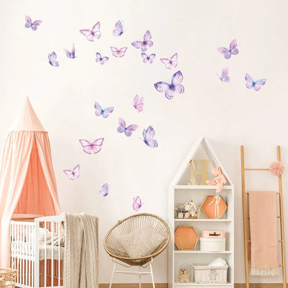 ButterfliesSticker™ - Violet - Maman décore
