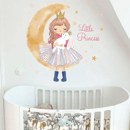PrincesseSticker™ - Lune Beige - Maman décore