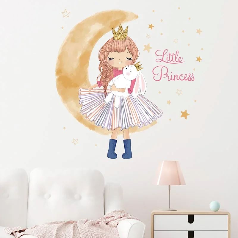 PrincesseSticker™ - Lune Beige - Maman décore