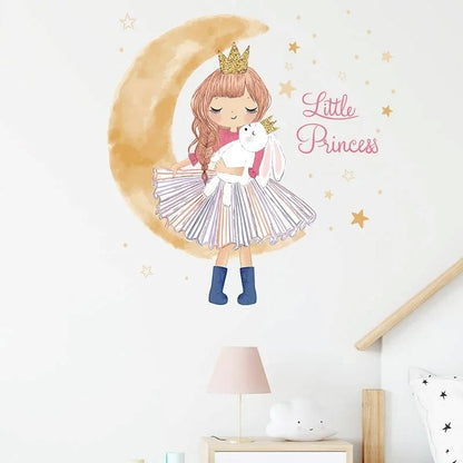 PrincesseSticker™ - Lune Beige - Maman décore
