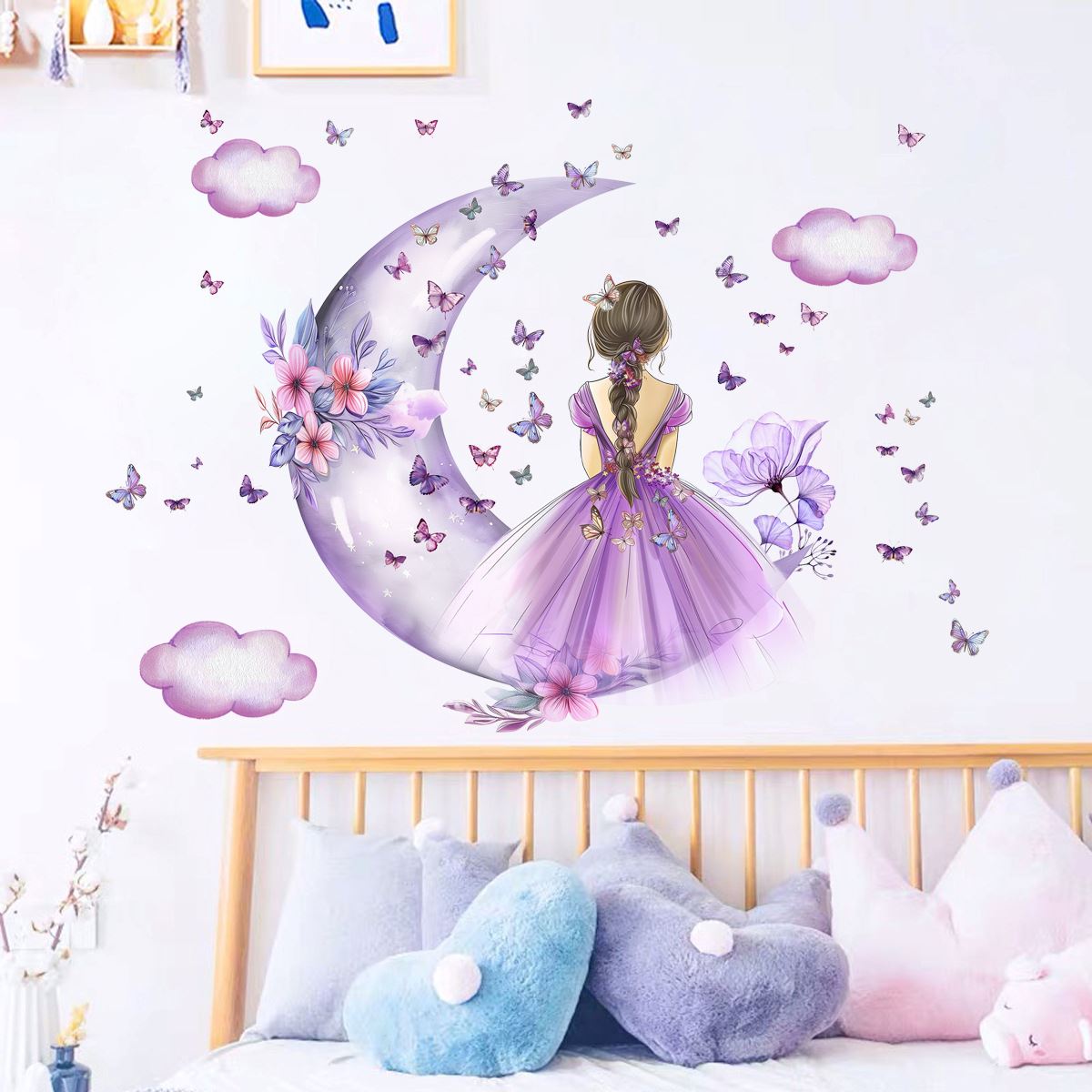 PrincesseSticker™ - Lune Mauve - Maman décore