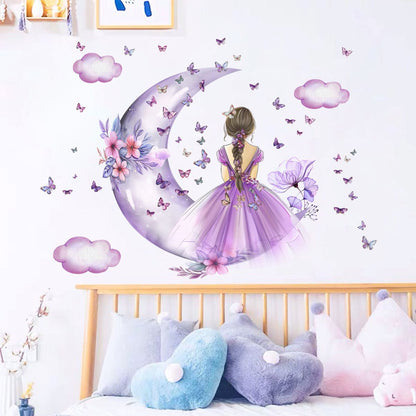 PrincesseSticker™ - Lune Mauve - Maman décore