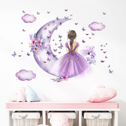 PrincesseSticker™ - Lune Mauve - Maman décore